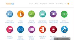 Desktop Screenshot of donorview.com